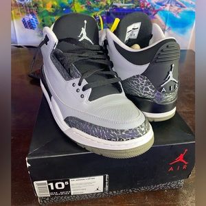 AIR JORDAN 3 RETRO WOLF GREY/ MTLLC SLVER-BLCK-WHT